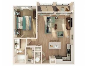 1 Bed 1 bath