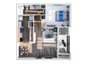 One Bedroom Floor Plan | Apartments Ocoee FL | Advenir at The Oaks