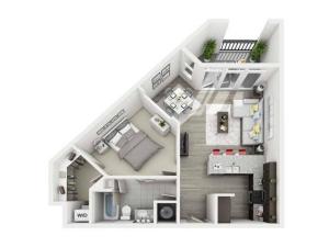 Copper Renovated Floorplan | apartments in west columbia, SC