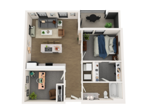 Apartment Home B Floorplan View