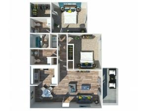 2 Bedroom Garden