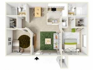 Wood Glen at the Meadows 2 Bed 2 Bath Apartment