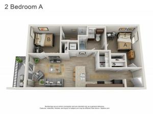2 Bedroom Floor Plan