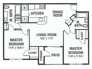 The Hibiscus | 2 Bed / 2 Bath