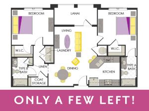 Arcadia Gardens, Palm Beach Gardens FL | Amaryllis deluxe floorplan