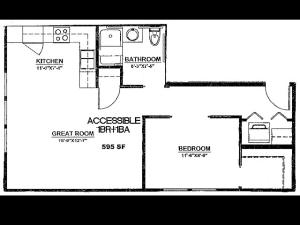 1x1 E 595sqft