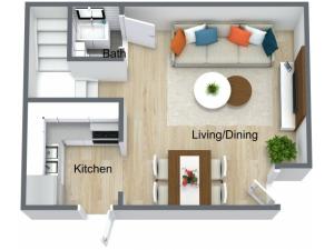 2 Bed - 1.5 Bath