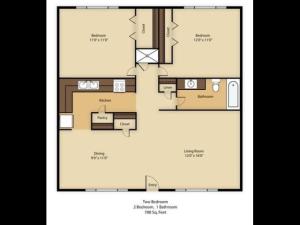 The Lowell B1 Two Bedroom