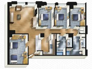4x2. Floors 19-21
