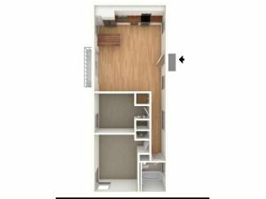 Two bedroom floor plan