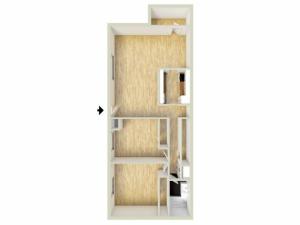 Two bedroom floor plan