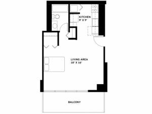 Studio Floor Plan F