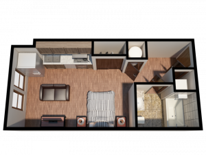 Studio GB Floor Plan Layout