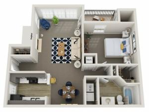 1_Bedroom_1_Bath - 800_sqft