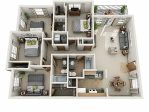 four bedroom