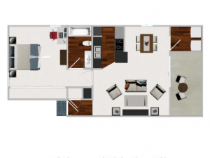 Floor Plan 4 | Apartment In Austin Texas | Cricket Hollow Apartments