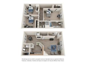 Three Bedroom | Two and Half Bathrooms | 1325 sqft