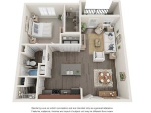 The Clemens | One Bedroom | 794 sqft