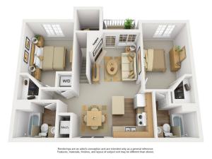 Maroon Bells 2 Floor Plan Image - 3D