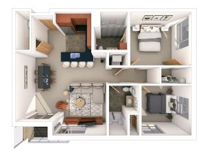 2 Bed / 2 Bath - 1,127 SF