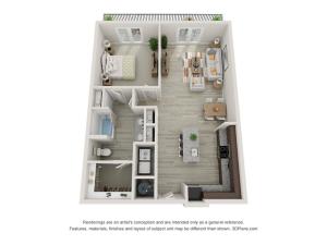 A5 1 bedroom, 1 bathroom Apartment at The Mill at New Holland in Gainsville, GA 30501