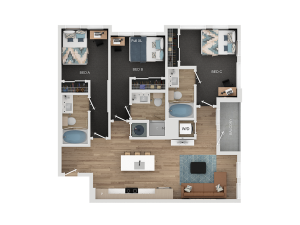 3 Beds 3 Baths C2