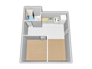 1 bed, 1 bath