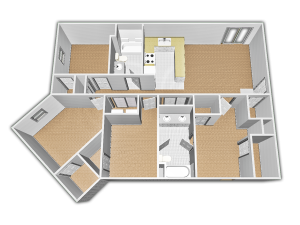 4 bed, 2 bath