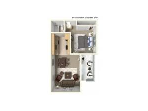 One bedroom one bath