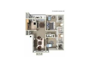 Two Bedroom two bath