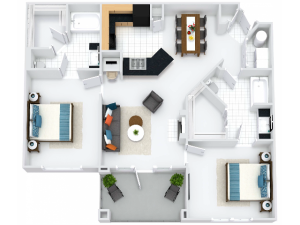 Bristol Floor Plan with Balcony