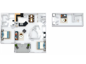 Bristol Floor Plan with Loft