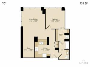 1 + den / 1 bath