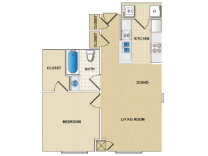 1 Bedroom 1 Bath Apartment