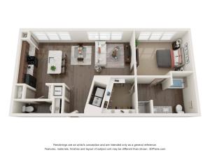 Floor Plan 15 | 909 Flats
