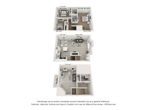 Renovated 3 bedroom 2.5 bath