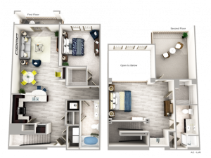 One Bedroom Apartment in Buckhead with Loft