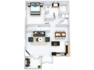 Regents 1BR/1BA 931 square feet