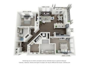 Two bedroom apartment Nashville, TN