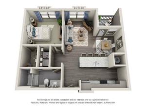 Clapton | 1 bed 1 bath | from 797 square feet