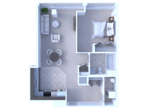 RiverView 1BD 1Bath 794sqft