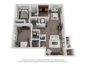 Suncrest Apartments Aurora Floorplan