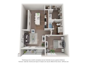 The Villas on Fir Cunningham Floor Plan