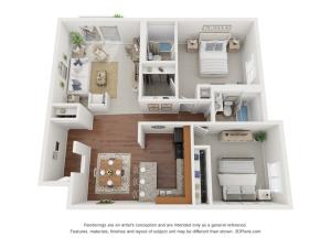 Two Bedroom Two Bath B Style