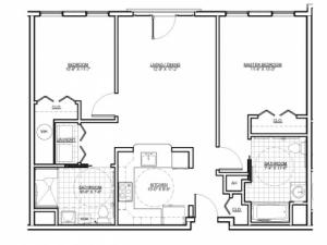 Floor Plan 14 | Luxury Apartments Malden MA | Wellington Parkside