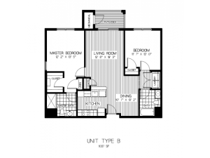Floor Plan 3 | Apartments Canton MA | Residences at Great Pond