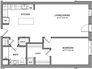 Floor Plan 3 | Apartments In Beverly MA | Link 480