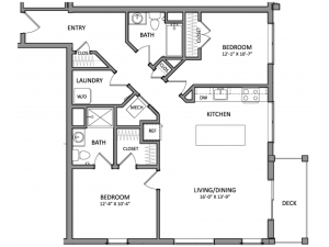 Floor Plan 7 | New Apartments Beverly MA | Link 480