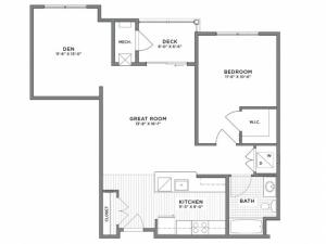 1 Bedroom Floor Plan | Luxury Apartments Weymouth MA | The Gradient	1 Bedroom Floor Plan | Luxury Apartments Weymouth MA | The Gradient