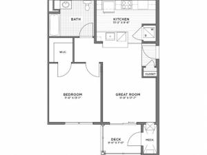 1 Bedroom Floor Plan | Luxury Apartments Weymouth MA | The Gradient	1 Bedroom Floor Plan | Luxury Apartments Weymouth MA | The Gradient